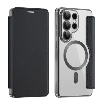 Калъф за Samsung Galaxy S26 Ultra - SmartMag Book Case - Techsuit - Черен
