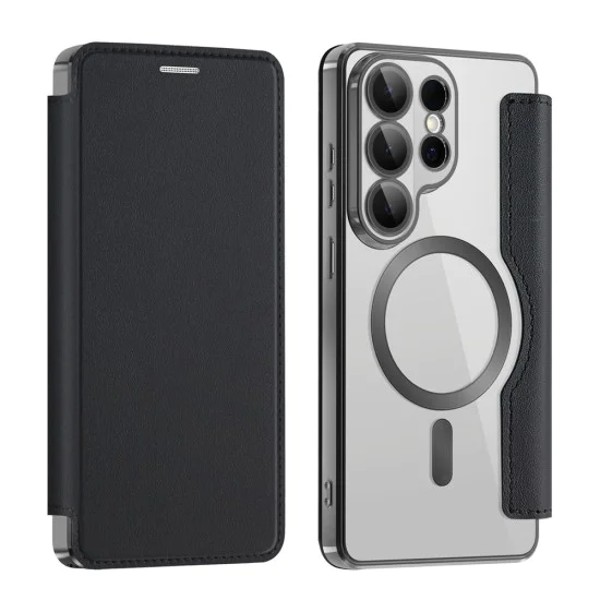 Калъф за Samsung Galaxy S26 Ultra - SmartMag Book Case - Techsuit - Черен
