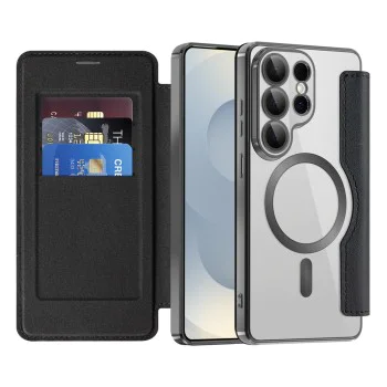 Калъф за Samsung Galaxy S26 Ultra - SmartMag Book Case - Techsuit - Черен