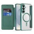 Калъф за Samsung Galaxy S26 Plus - SmartMag Book Case - Techsuit - Зелен
