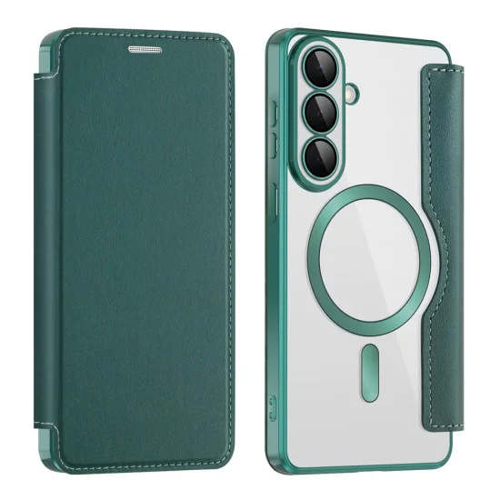 Калъф за Samsung Galaxy S26 Plus - SmartMag Book Case - Techsuit - Зелен