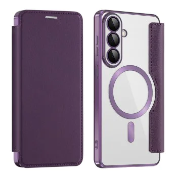 Калъф за Samsung Galaxy S26 - SmartMag Book Case - Techsuit - Лилав