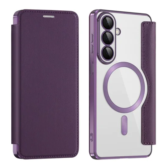 Калъф за Samsung Galaxy S26 - SmartMag Book Case - Techsuit - Лилав