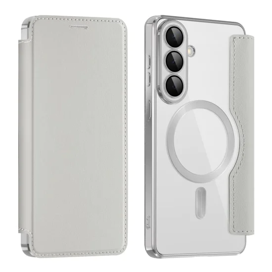 Калъф за Samsung Galaxy S26 - SmartMag Book Case - Techsuit - Сив