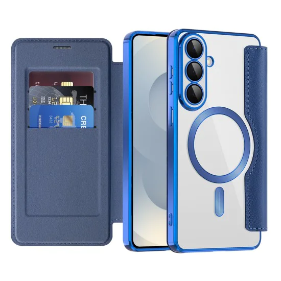 Калъф за Samsung Galaxy S26 - SmartMag Book Case - Techsuit - Син