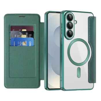 Калъф за Samsung Galaxy S26 - SmartMag Book Case - Techsuit - Зелен