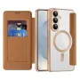 Калъф за Samsung Galaxy S26 - SmartMag Book Case - Techsuit - Кафяв