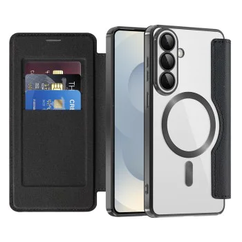 Калъф за Samsung Galaxy S26 - SmartMag Book Case - Techsuit - Черен