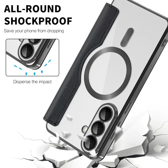 Калъф за Samsung Galaxy S26 - SmartMag Book Case - Techsuit - Черен