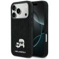 Калъф за iPhone 17 Pro - Hardcase Rhinestone с K&C Pin - Karl Lagerfeld - Черен