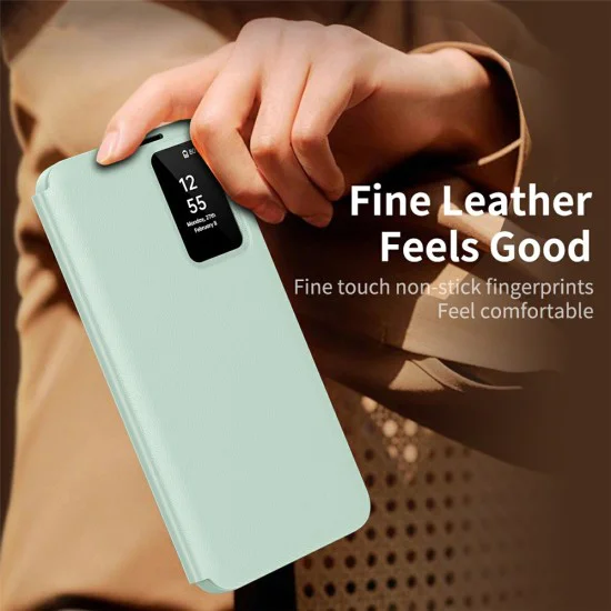 Калъф за Samsung Galaxy S26 Ultra - SmartView Series - Techsuit - Зелен
