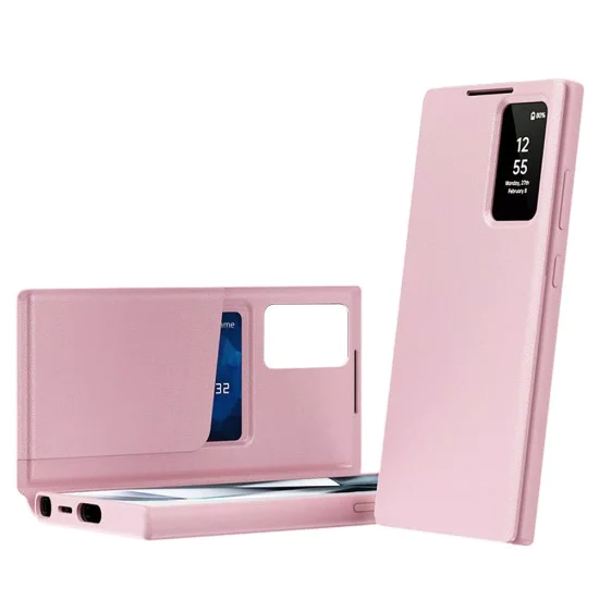 Калъф за Samsung Galaxy S26 Ultra - SmartView Series - Techsuit - Розов