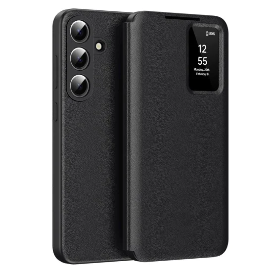 Калъф за Samsung Galaxy S26 - SmartView Series - Techsuit - Черен