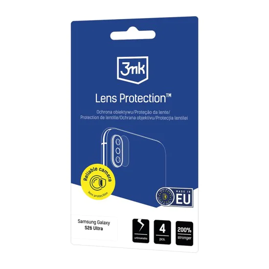Протектор за камера за Samsung Galaxy S26 Ultra - Lens Protection (4 pack) - 3mk - Прозрачен