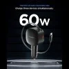 Зарядно за кола Spigen Essential EV603BT (ACP10515) - 3в1, вграден разтегателен кабел, 60W - Черно
