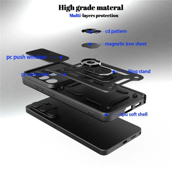 Калъф за Samsung Galaxy S26 Plus - CamShield Series - Techsuit - Розово злато