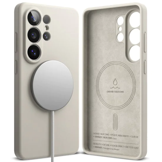 Калъф за Samsung Galaxy S26 Ultra - Silicone MagSafe - Ringke - Камък (Stone)