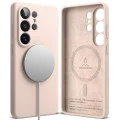 Калъф за Samsung Galaxy S26 Ultra - Silicone MagSafe - Ringke - Розов пясък