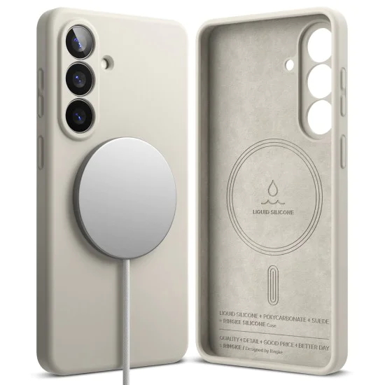 Калъф за Samsung Galaxy S26 Plus - Silicone MagSafe - Ringke - Камък (Stone)