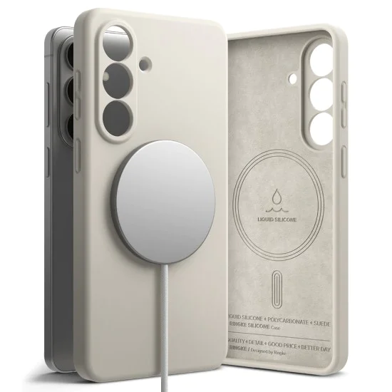 Калъф за Samsung Galaxy S26 Plus - Silicone MagSafe - Ringke - Камък (Stone)