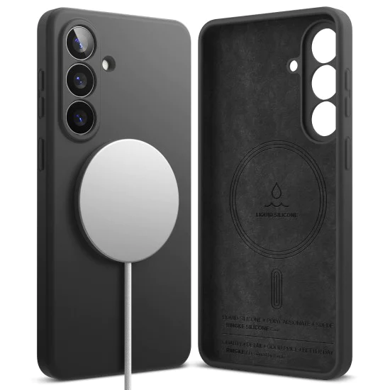 Калъф за Samsung Galaxy S26 Plus - Silicone MagSafe - Ringke - Черен