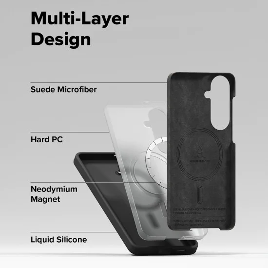 Калъф за Samsung Galaxy S26 Plus - Silicone MagSafe - Ringke - Черен