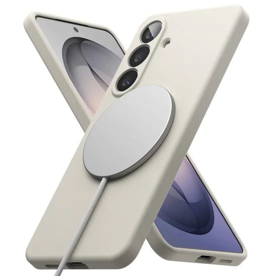 Калъф за Samsung Galaxy S26 - Silicone MagSafe - Ringke - Камък (Stone)
