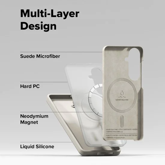 Калъф за Samsung Galaxy S26 - Silicone MagSafe - Ringke - Камък (Stone)