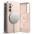 Калъф за Samsung Galaxy S26 - Silicone MagSafe - Ringke - Розов пясък