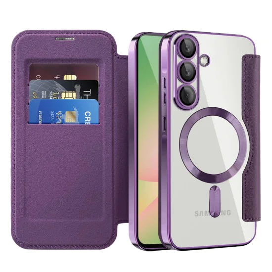 Калъф за Samsung Galaxy A57 5G - SmartMag Book Case - Techsuit - Лилав