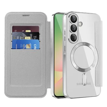 Калъф за Samsung Galaxy A57 5G - SmartMag Book Case - Techsuit - Сив