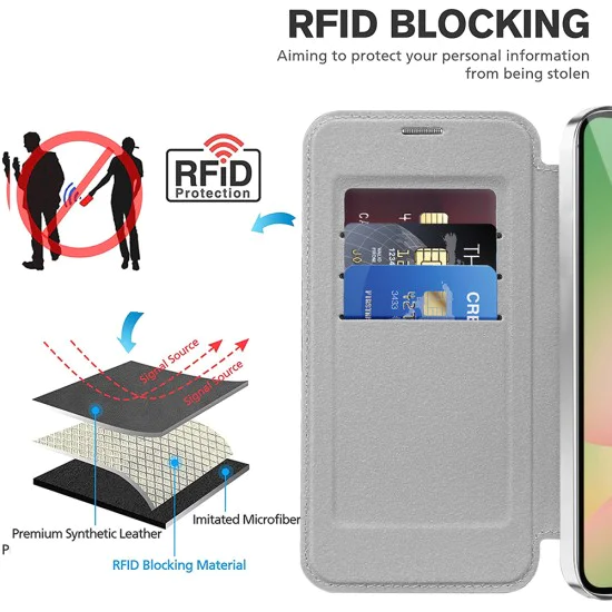 Калъф за Samsung Galaxy A57 5G - SmartMag Book Case - Techsuit - Сив