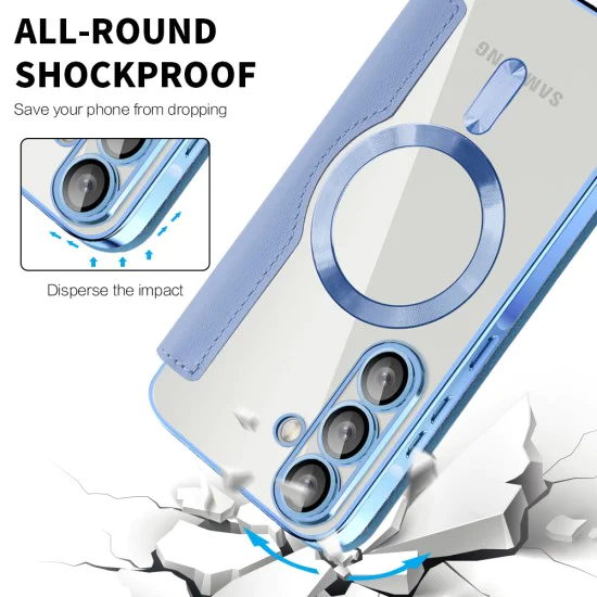 Калъф за Samsung Galaxy A57 5G - SmartMag Book Case - Techsuit - Светлосин