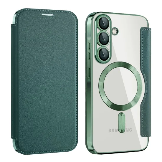 Калъф за Samsung Galaxy A57 5G - SmartMag Book Case - Techsuit - Зелен
