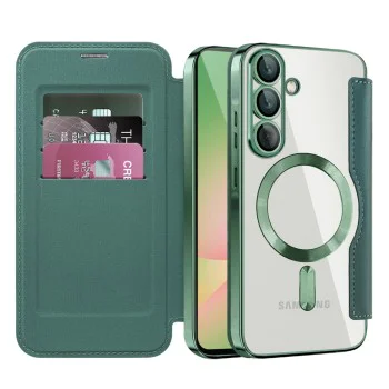 Калъф за Samsung Galaxy A57 5G - SmartMag Book Case - Techsuit - Зелен