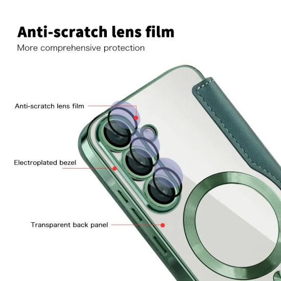 Калъф за Samsung Galaxy A57 5G - SmartMag Book Case - Techsuit - Зелен