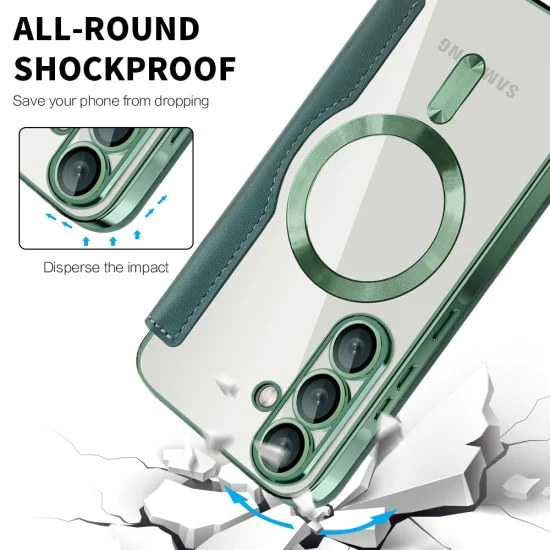 Калъф за Samsung Galaxy A57 5G - SmartMag Book Case - Techsuit - Зелен