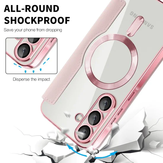 Калъф за Samsung Galaxy A57 5G - SmartMag Book Case - Techsuit - Розов