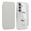 Калъф за Samsung Galaxy A37 5G - SmartMag Book Case - Techsuit - Сив