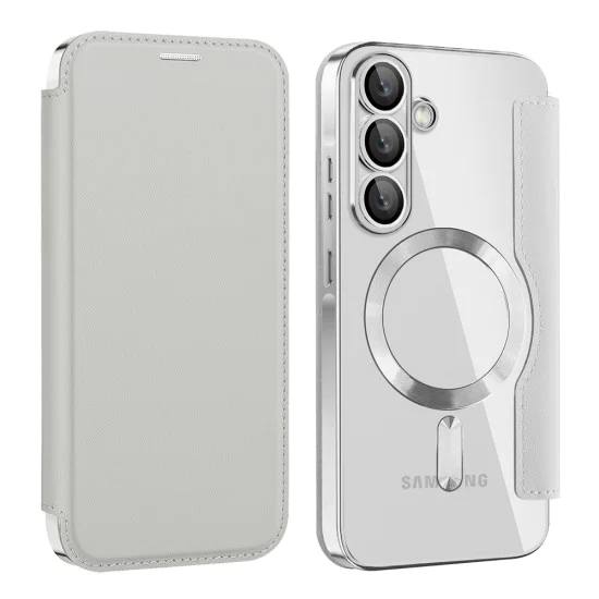 Калъф за Samsung Galaxy A37 5G - SmartMag Book Case - Techsuit - Сив
