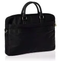 Чанта за лаптоп 16 Guess Computer Bag Nylon Triangle Logo - с презрамка - Черна