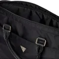 Чанта за лаптоп 16 Guess Computer Bag Nylon Triangle Logo - с презрамка - Черна