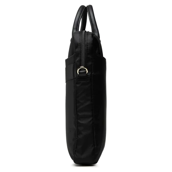 Чанта за лаптоп 16 Guess Computer Bag Nylon Triangle Logo - с презрамка - Черна