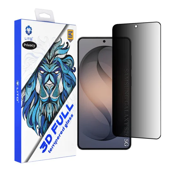 Протектор за Samsung Galaxy S26 - 3D Full Cover - Lito - Поверителен (Privacy)