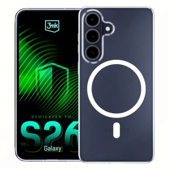 Калъф за Samsung Galaxy S26 - Clear MagCase - 3mk - Прозрачен