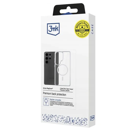 Калъф за Samsung Galaxy S26 Ultra - Armor MagCase - 3mk - Прозрачен