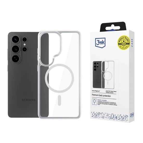 Калъф за Samsung Galaxy S26 Ultra - Armor MagCase - 3mk - Прозрачен