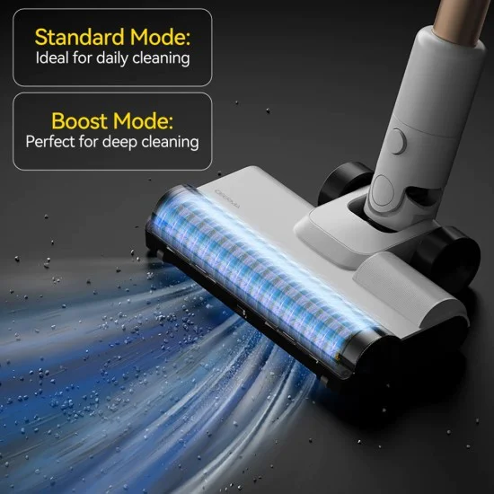 Безжична прахосмукачка Deerma T20 FLIP (VCBD11B) - Dry & Wet Cleaning, 21000Pa, 265W, 2200mAh, 45 мин. - Бяла