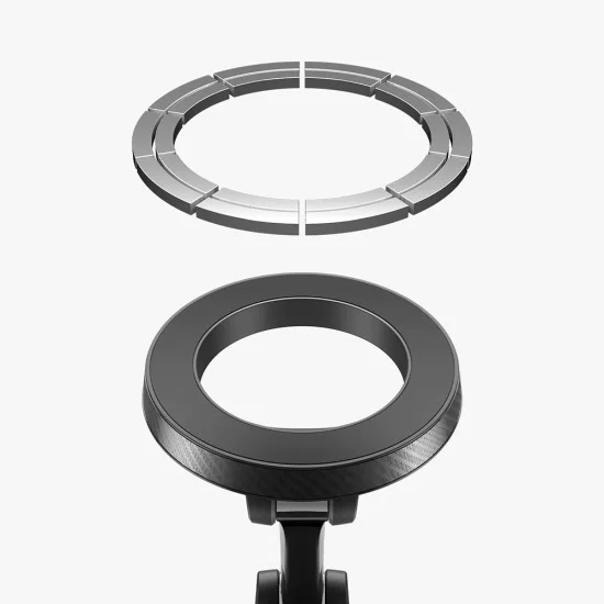 Стойка за кола Spigen OneTap MagFit MFT36 (ACP11172) - за табло/стъкло, N52 магнити - Черна