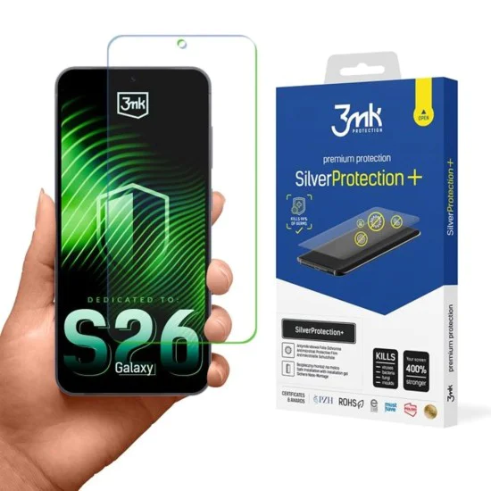 Протектор за Samsung Galaxy S26 - SilverProtection+ - 3mk - Прозрачен